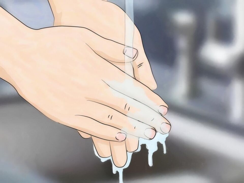 kätepesu, et vältida ussidega nakatumist